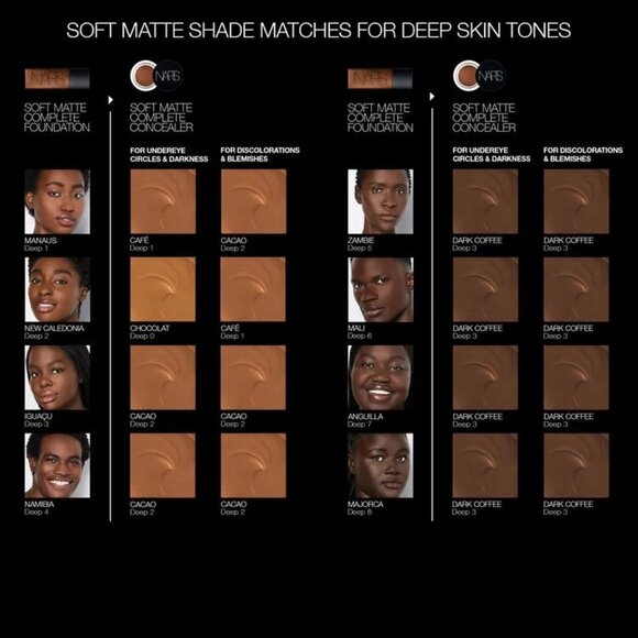 Nars Soft Matte Complete Foundation Medium to Full Coverage Deep 3 IGUACU NEW - Picture 6 of 9